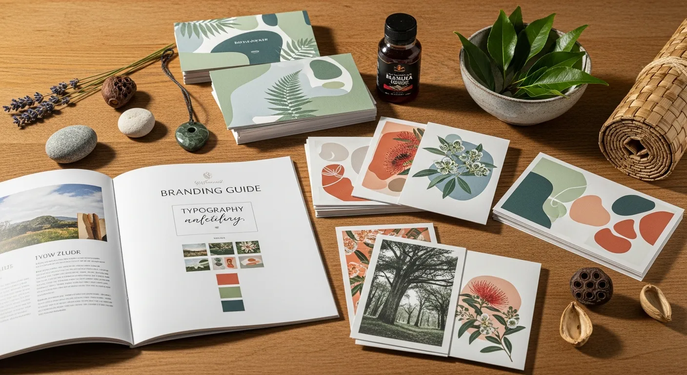 Wellness branding materials